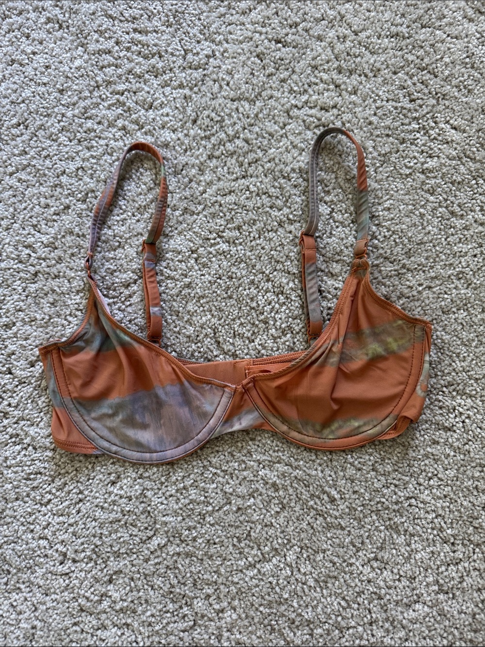 SKIMS Brown Multicolor Underwire Bra 32C